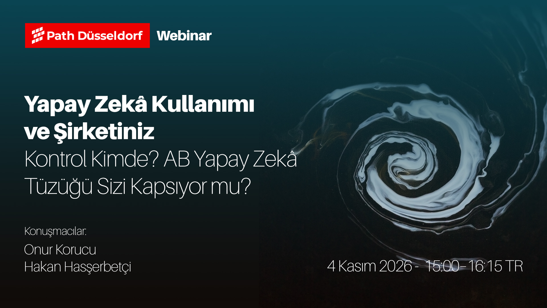 Path Düsseldorf Webinar - Yapay Zekâ Kullanımı & AB Yapay Zekâ Tüzüğü